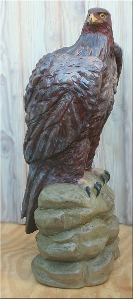  eagle steinadler  motors�genkunst kettens�ge schnitzen jochen adam holzwerker