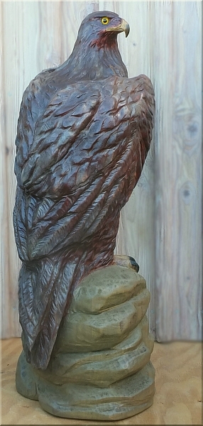  eagle steinadler  motors�genkunst kettens�ge schnitzen jochen adam holzwerker