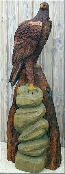  eagle steinadler  motors�genkunst kettens�ge schnitzen jochen adam holzwerker