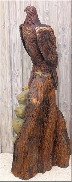  eagle steinadler  motors�genkunst kettens�ge schnitzen jochen adam holzwerker