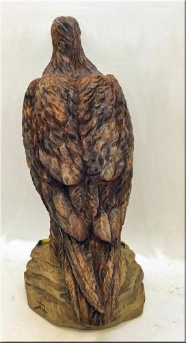 steinadler adler eagle  motors�ge kettens�ge schnitzen jochen adam holzwerker