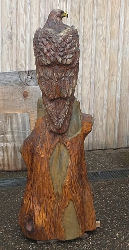 steinadler  lifesize adler eagle  motors�ge kettens�ge schnitzen jochen adam holzwerker
