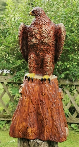 steinadler  lifesize adler eagle  motors�ge kettens�ge schnitzen jochen adam holzwerker