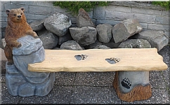 bank holzwerker schnitzen mit der motors�ge