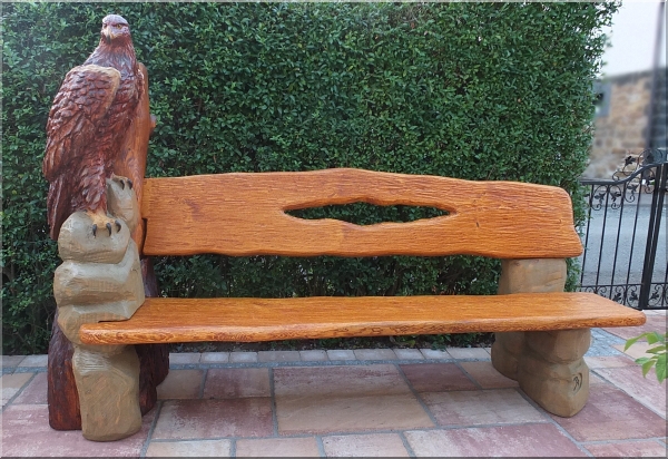 adler bank eaglebank schnitzen motors�ge kettens�gen holz garten jochen adam holzwerker