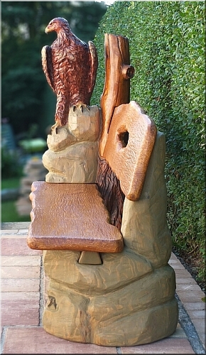 adler bank eaglebank schnitzen motors�ge kettens�gen holz garten jochen adam holzwerker