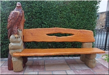 bank holzwerker schnitzen mit der motors�ge