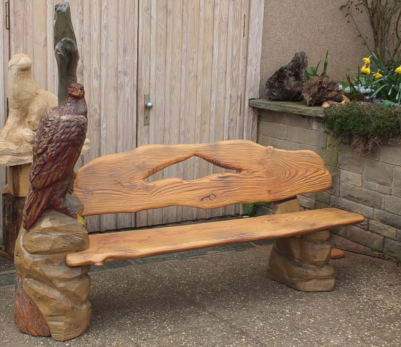 adler bank eaglebank schnitzen motors�ge kettens�gen holz garten jochen adam holzwerker