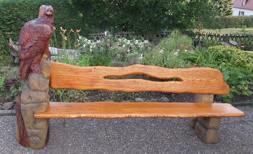 adler bank eaglebank schnitzen motors�ge kettens�gen holz garten jochen adam holzwerker