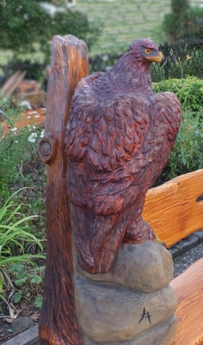 adler bank eaglebank schnitzen motors�ge kettens�gen holz garten jochen adam holzwerker