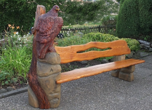 adler bank eaglebank schnitzen motors�ge kettens�gen holz garten jochen adam holzwerker