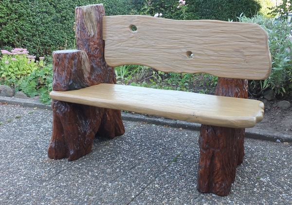 eiche bank eichebank schnitzen motors�ge kettens�gen holz garten jochen adam holzwerker