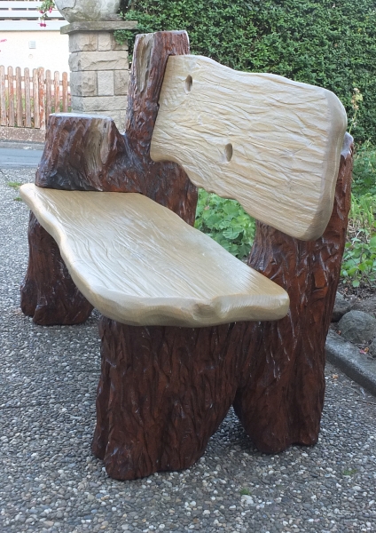 eiche bank eichebank schnitzen motors�ge kettens�gen holz garten jochen adam holzwerker