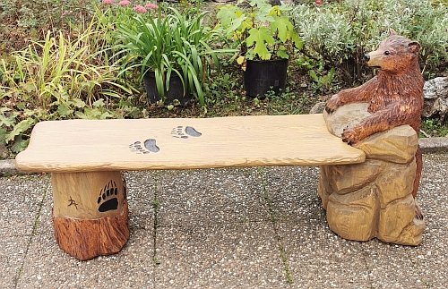 bank b�r b�renbank schnitzen motors�ge kettens�gen holz garten jochen adam holzwerker