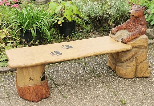 bank b�r b�renbank schnitzen motors�ge kettens�gen holz garten jochen adam holzwerker