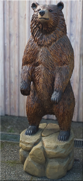 b�r bear grizzly grizzly b�r bear motors�gen kettens�ge schnitzen holzwerker jochen adam