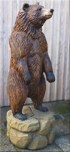 grizzly b�r bear motors�gen kettens�ge schnitzen holzwerker jochen adam