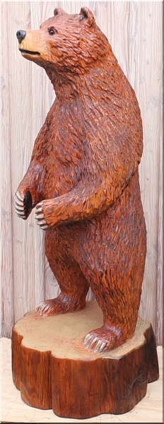 baer grizzly b�r bear motors�gen kettens�ge schnitzen holzwerker jochen adam