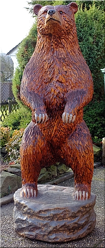 grizzly  b�r holzwerker jochen adam schnitzen mit der motors�ge