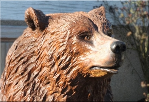  b�r,  bear, holz, kettens�ge, motors�ge, grizzly. jochen adam, chainsaw, schnitzen, carving