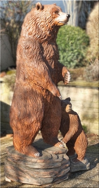  b�r,  bear, holz, kettens�ge, motors�ge, grizzly. jochen adam, chainsaw, schnitzen, carving