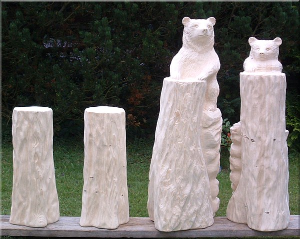 bett  b�r holzwerker jochen adam schnitzen mit der motors�ge