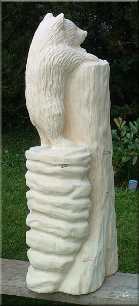 bett  b�r holzwerker jochen adam schnitzen mit der motors�ge