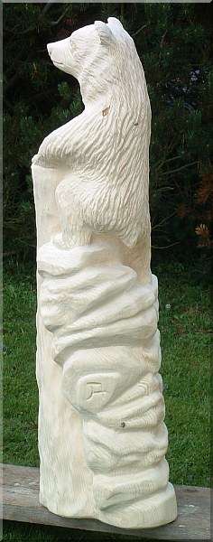 bett  b�r holzwerker jochen adam schnitzen mit der motors�ge