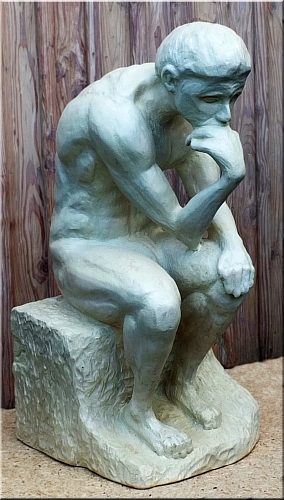 der denker holz schnitzen motors�ge kettens�genkunst 