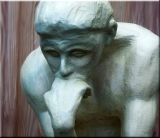 der denker holz schnitzen motors�ge kettens�genkunst 