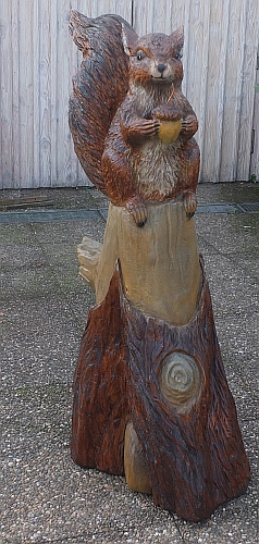 Eichh�rnchen holz motors�ge kettens�ge schnitzen kettes�genkunst motors�genkunst holzwerker