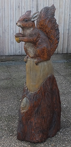 Eichh�rnchen holz motors�ge kettens�ge schnitzen kettes�genkunst motors�genkunst holzwerker
