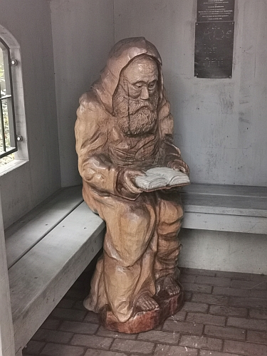 einsiedler, alter mann, holz mensch m�nch motors�ge kettens�ge chainsaw jochen adam holzwerker