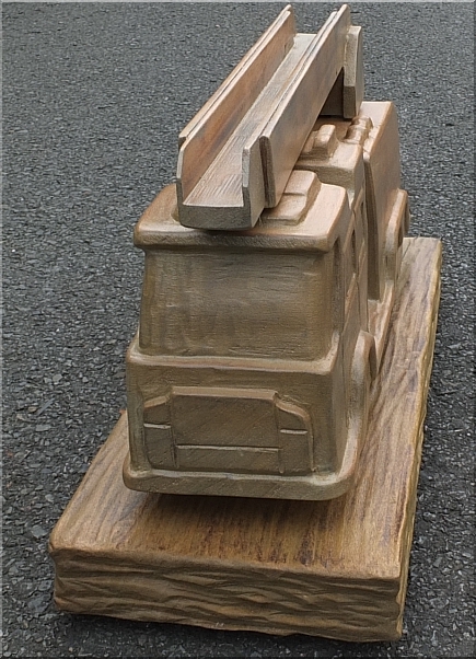feuerwehr auto mtors�ge holz schnitzen 