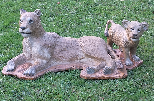 l�win l�we l�wenbaby   motors�ge kettens�ge schnitzen jochen adam holzwerker