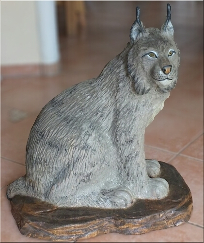 luchs lyns motors�ge kettens�genkunst holz schnitzen jochen adam holzwerker geschnitzt  chainsaw carving