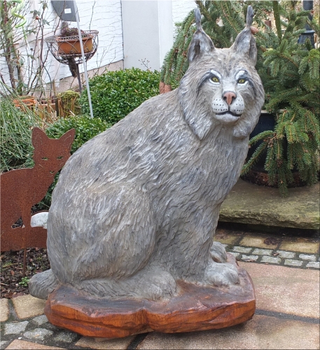 luchs lyns motors�ge kettens�genkunst holz schnitzen jochen adam holzwerker geschnitzt  chainsaw carving