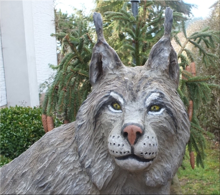 luchs lyns motors�ge kettens�genkunst holz schnitzen jochen adam holzwerker geschnitzt  chainsaw carving