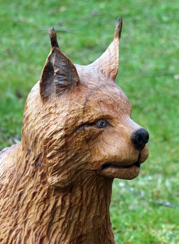 luchs lyns motors�ge kettens�genkunst holz schnitzen jochen adam holzwerker geschnitzt  chainsaw carving