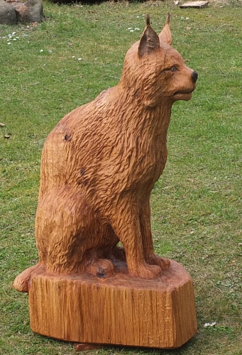 luchs lyns motors�ge kettens�genkunst holz schnitzen jochen adam holzwerker geschnitzt  chainsaw carving