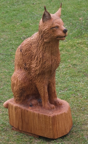 luchs lyns motors�ge kettens�genkunst holz schnitzen jochen adam holzwerker geschnitzt  chainsaw carving