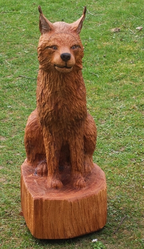 luchs lyns motors�ge kettens�genkunst holz schnitzen jochen adam holzwerker geschnitzt  chainsaw carving