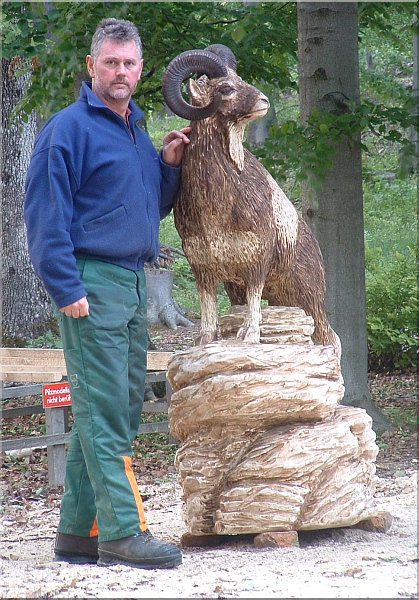 mufflon holz motors�ge schnitzen kettens�ge jochen adam holzwerker