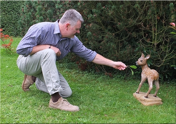 rehkitz holz schnitzen motors�ge kettens�ge holzwerker garten
