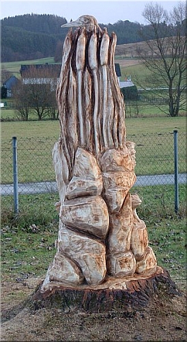 reiher heron holz schnitzen motors�ge kettens�ge holzwerker 