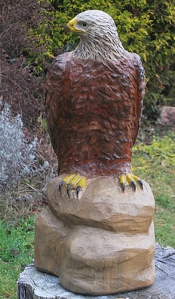 rotmilan gabelweihe holz schnitzen motors�ge kettens�ge holzwerker carving