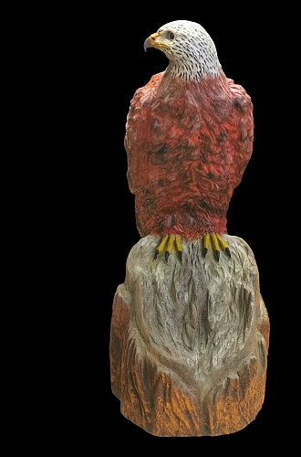 rotmilan gabelweihe holz schnitzen motors�ge kettens�ge holzwerker carving