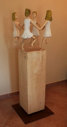 skulptur tanzen holz schnitzen carving motors�ge kettens�ge holzwerker jochen adam