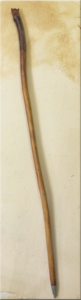 wanderstab holzstock geschnitzt b�r